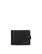 Pierre Cardin Сгъваем кожен портфейл - Черен