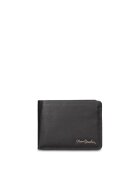 Pierre Cardin Сгъваем кожен портфейл Novus - Черен
