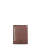 Pierre Cardin Сгъваем кожен портфейл Torino Pro - Сиво-кафяв