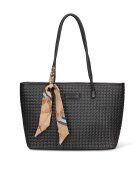Pierre Cardin Шопинг чанта Emberly Pro от еко кожа с шал - Черен