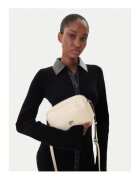 Pinko Дамска чанта Bianco Z14E Carrie Camera Bag - естествена кожа - розова