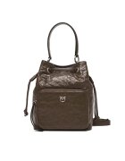 Pinko Дамска чанта Marrone Castano L74E унисекс - кафява