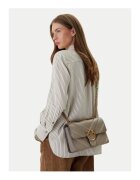 Pinko Дамска чанта Noce I68Q - естествена кожа - розова - класически модел