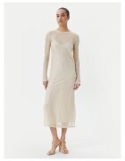 Pinko Дамска коктейлна рокля бежова