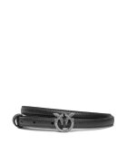 Pinko Естествена кожа Black Z99O колан за талия дамски черен Z99O Love Berry H1 Belt P дама