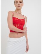 Pinko Къс топ с дизайн на корсет