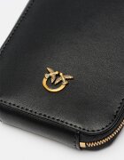 Pinko Кожен калъф за телефон Черен въглерод