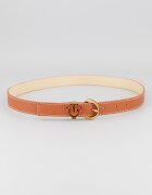 Pinko Кожен колан Love Berry с метално лого