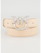 Pinko Кожен колан Love Berry с тока с лого