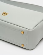Pinko Кожена чанта през рамо Антично сиво