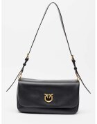 Pinko Кожена чанта за рамо Click Soft