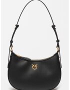 Pinko Кожена чанта за рамо Love Mini