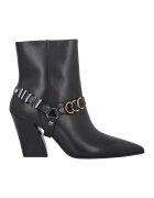 Pinko Кожени боти с метални детайли