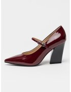 Pinko Лачени обувки Viola 01 с остър връх и ток - Бордо