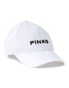 Pinko Регулируема шапка с лого - Бял