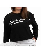 Plein Sport Bluzon crop cu imprimeu logo - Черен
