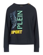 Plein Sport Дамски суичър овърсайз - черен - памук и еластан -