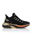 Plein Sport Текстилни спортни обувки Runner Chrome Surfer - Златист/Черен/Мандарина