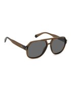 Polaroid Унисекс слънчеви очила Aviator с поляризация Кафяв/Антрацитно сиво