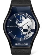 Police Мъжки часовник PEWJA2002302 - Кварцов механизъм - Стомана/Естествена кожа - Черен - 45мм