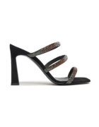 Pollini Дамски чехли 303874179 - Естествена кожа - 37 EU - Черни