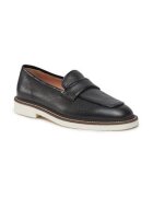 Pollini Дамски мокасини кожени - черни