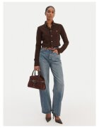 Polo Ralph Lauren Дамска риза slim fit Кафяв