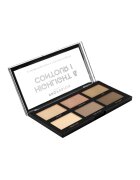 Profusion Cosmetics Палитра за контуриране и осветяване Highlight & Contour I 6 нюанса 16 g