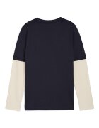 Puma Блуза Mid 90s с дизайн 2в1 Крем/Тъмносин