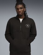 Puma Блуза с памук с лого Черен