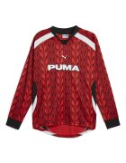 Puma Блуза с шпиц и лого Червен/Бял