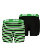 Puma Боксерки без шарка и на райе - 2 чифта Черен/Светлозелен