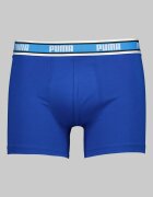 Puma Боксерки с лого на талията - 3 чифта Аленочервен/Светлосив меланж