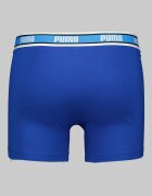 Puma Боксерки с лого на талията - 3 чифта Аленочервен/Светлосив меланж