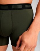 Puma Боксерки с лого на талията - 3 чифта Черен/Каки