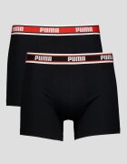 Puma Боксерки с лого на талията - 3 чифта Червен/Бял/Черен