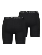 Puma Боксерки с органичен памук с лого - 2 чифта Черен