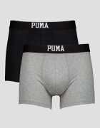 Puma Боксерки с памук - 2 чифта Черен/Светлосив меланж