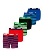Puma Боксерки с шарка - 6 чифта - Червен/Зелен/Син