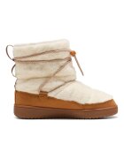 Puma Боти Snowbae с лесно обуване Слонова кост/Карамел