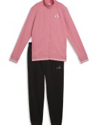 Puma Дълъг слим спортен екип с цип Черен/Розово