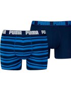 Puma Десенирани боксерки с памук - 2 чифта Кралско Синьо/Тъмносин