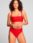 Puma Долнище на бански с висока талия Аленочервен