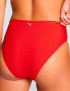 Puma Долнище на бански с висока талия Аленочервен