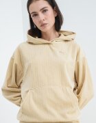 Puma Джинсово худи ESS ELEVATED с паднали ръкави Сламеножълт