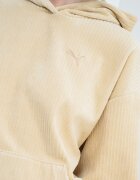 Puma Джинсово худи ESS ELEVATED с паднали ръкави Сламеножълт