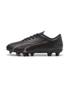 Puma Футболни обувки Ultra Play от еко кожа - Черен/Антрацитно сиво