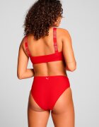 Puma Горнище на бански тип бюстие с отделящи се презрамки Тъмночервен