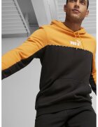 Puma Худи ESS Block x Tape с джоб кенгуру - Черен/Оранжев