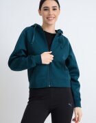 Puma Худи Ess Elevated с ръкави реглан Тъмнозелен